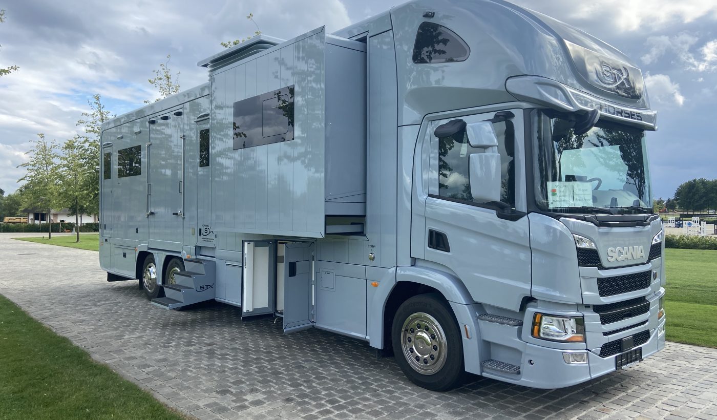 New STX HORSEBOX Scania P 410 6 Horses | COOPER HORSE TRUCKS